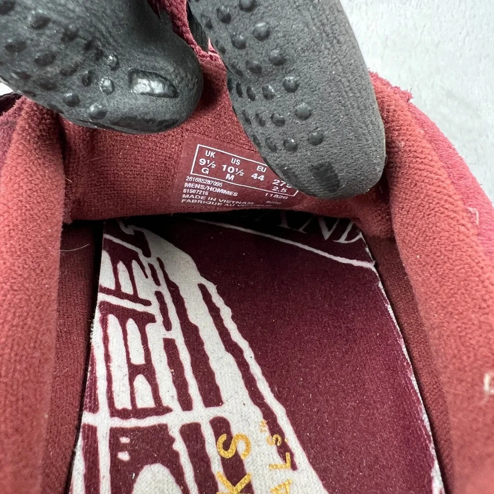 Clarks x Kith Sandford Oxblood Low Suede Sneakers 10.5 Burgundy Mens Crepe‎ Sole